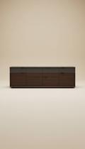 Sideboard in Anthrazit und Espresso Braun