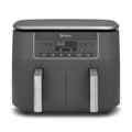 Ninja Dual Zone Digital Air Fryer, 2 Schubladen, Metallic Grau DZ400EU